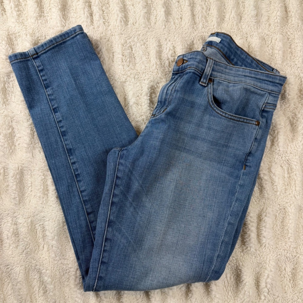 Eileen Fisher Organic Cotton Stretch Skinny Jeans Medium Wash Blue Size 6